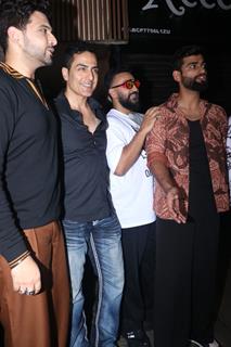 Sudhanshu Pandey and Raj Kundra snapped at Bastian Bandra