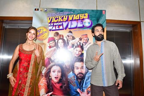 Rajkummar Rao and Triptii Dimri snapped promoting their upcoming film 'Vicky Vidya Ka Woh Wala Video'