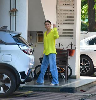 Alia Bhatt snapped in the city