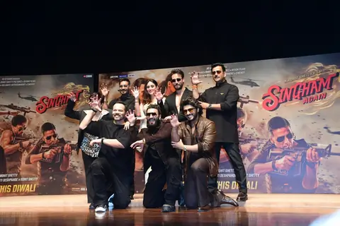 Ajay Devgn, Kareena Kapoor Khan, Tiger Shroff, Ranveer Singh, Arjun Kapoor, Rohit Shetty and other celebs grace the trailer launch of ‘Singham Again’
