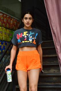 Sara Ali Khan snapped in the city