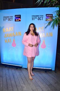 Anjali Anand snapped at the special screening of ‘Raat Jawaan Hai’