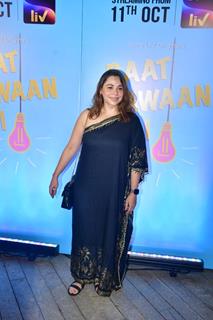 Maanvi Gagroo snapped at the special screening of ‘Raat Jawaan Hai’