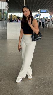 Tridha Chaudhary snapped at the airport