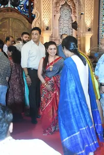Rani Mukerji snapped at Durga Puja Celebration