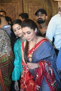 Rani Mukerji snapped at Durga Puja Celebration