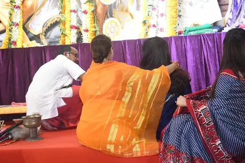 Kajol snapped at Durga Puja Celebration