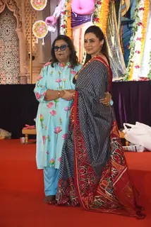 Rani Mukherji, Tanishaa Mukerji and Kajol snapped at Durga Puja Celebration