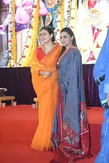Rani Mukherji, Tanishaa Mukerji and Kajol snapped at Durga Puja Celebration