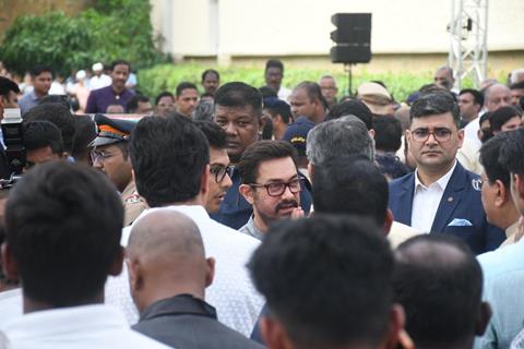 Aamir Khan snapped at Ratan Tata's Funeral