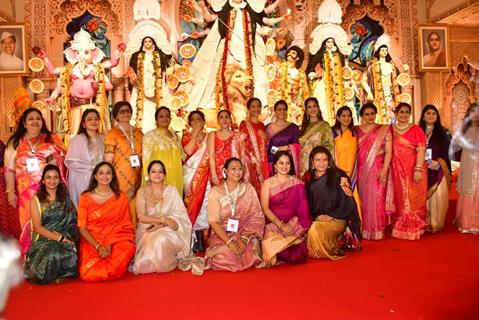 Celebrities snapped at Durga Puja Pandal