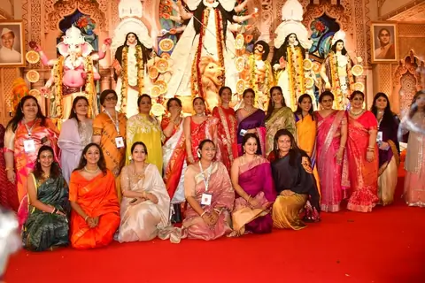 Celebrities snapped at Durga Puja Pandal