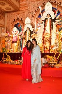 Anjini Dhawan  snapped at Durga Puja Pandal