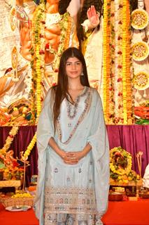 Anjini Dhawan  snapped at Durga Puja Pandal