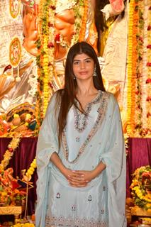 Anjini Dhawan  snapped at Durga Puja Pandal