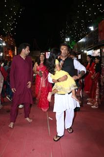 Karan Singh Grover snapped at Durga Puja Pandal