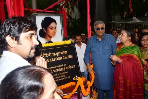Boney Kapoor and Shabana Azmi snapped at the ‘unveiling ceremony’ of 'Sridevi Kapoor Chowk'