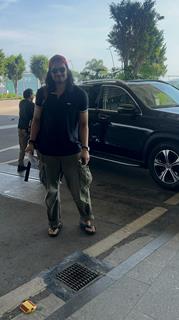 Ali Fazal snapped at the airport