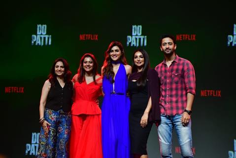 Kajol, Kanika Dhillon, Shaheer Sheikh and Kriti Sanon grace the trailer launch of 'Do Patti'