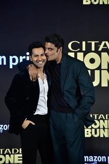 Sikandar Kher and Varun Dhawan snapped at the trailer launch of 'Citadel: Honey Bunny'