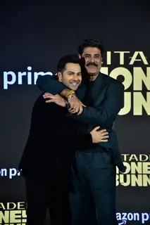 Sikandar Kher and Varun Dhawan snapped at the trailer launch of 'Citadel: Honey Bunny'