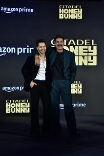 Sikandar Kher and Varun Dhawan snapped at the trailer launch of 'Citadel: Honey Bunny'