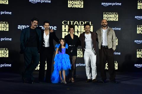 Sikandar Kher, Varun Dhawan and Samantha Ruth Prabhu snapped at the trailer launch of 'Citadel: Honey Bunny'