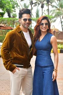 Varun Dhawan and Samantha Ruth Prabhu snapped promoting their upcoming series 'Citadel: Honey Bunny'