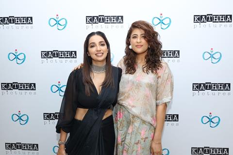 Kanika Dhillon and Tahira Kashyap Khurrana  snapped at Kanika Dhillon's huge bash celebrating women driving Indian Cinema