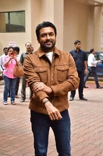 Suriya snapped promoting of their upcoming film 'Kanguva'