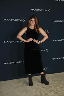  Mannara Chopra snapped at the launch of a new beauty product line from Max Factor