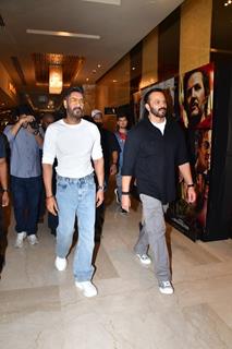 Ajay Devgn and Rohit Shetty snapped promoting their upcoming film ‘Singham Again’