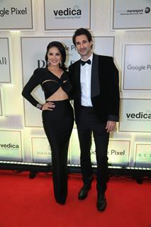 Sunny Leone and Daniel Weber snapped at Harper’s Bazaar India Women of the Year 2024