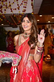 Shilpa Shetty snapped at Anil Kapoor’s residence for Karwa Chauth