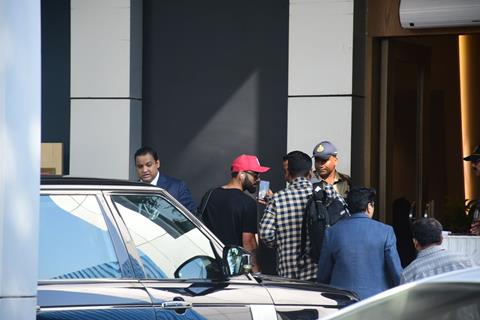 Virat Kohli snapped at the airport