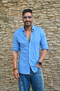 Ajay Devgn snapped promoting their upcoming film ‘Singham Again’