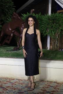 Sanya Malhotra snapped at  the welcome party for Warner Music Group