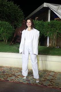 Tamannaah Bhatia snapped at  the welcome party for Warner Music Group