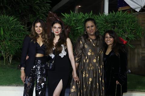 Aditi Rao Hydari snapped at  the welcome party for Warner Music Group