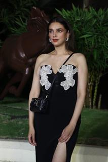 Aditi Rao Hydari snapped at  the welcome party for Warner Music Group