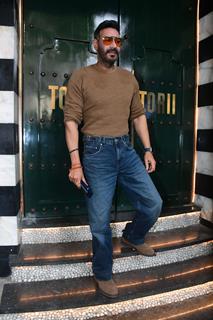 Ajay Devgn snapped promoting their upcoming film 'Singham Again' At Torii