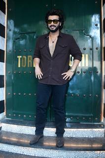 Arjun Kapoor snapped promoting their upcoming film 'Singham Again' At Torii