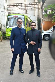 Krishna DK and Raj Nidimoru promoting their upcoming series 'Citadel: Honey Bunny' on the sets of 'Kaun Banega Crorepati'