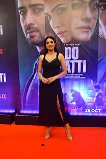 Kanika Dhillon grace the screening of 'Do Patti'