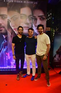 Sourabh Raaj Jain, Shaheer Sheikh and Siddharth Kumar Tewary grace the screening of 'Do Patti'