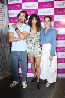 Dino Morea and Kim Sharma snapped at Frozen Fun Cafe