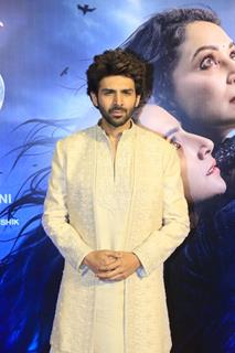 Kartik Aaryan snapped at the song launch of 'Ami Je Tomar 3.0'