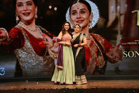 Vidya Balan and Madhuri Dixit snapped at the song launch of 'Ami Je Tomar 3.0'