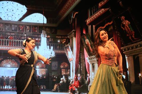 Vidya Balan and Madhuri Dixit snapped at the song launch of 'Ami Je Tomar 3.0'