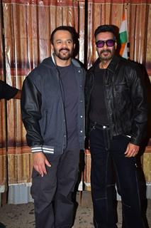 Ajay Devgn and Rohit Shetty snapped promoting their upcoming film ‘Singham Again’ on the sets of 'Bigg Boss 18'